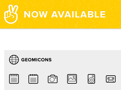 Geomicons is out icons pictograms