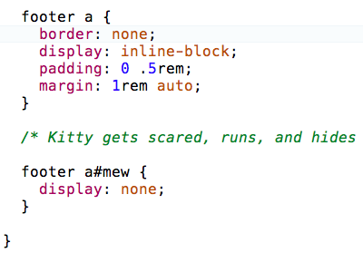 Kitty gets scared, runs, and hides. cats css responsive web