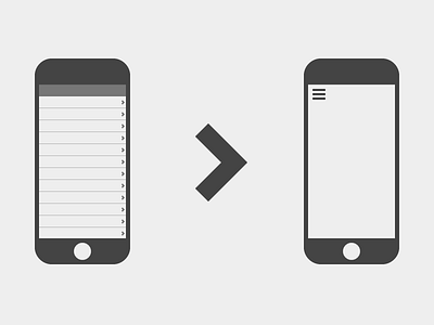 Table Views > Burgers ia ios mobile nav ui ux