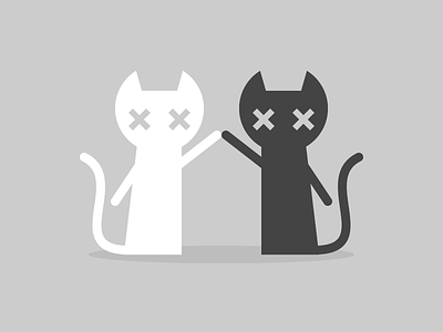 2xx Kittens cats gray illustration kittens