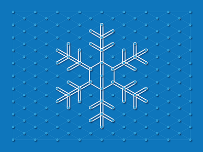 Holiday Greetings blue design geometric illustration snowflake winter