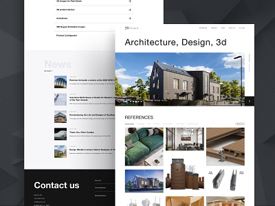 3D agency website design ui ux web webdesign website