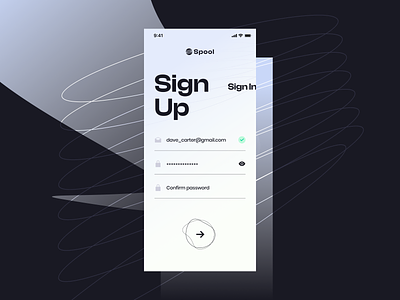Sign up | Daily UI 001 app app ui daily 100 challenge dailyui dailyui 001 dailyuichallenge mobile app ui uiux ux