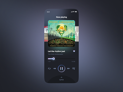 Music player | Daily UI 009 concept daily ui daily ui 009 dailyui dailyuichallenge mobile app mobile ui music music player ui