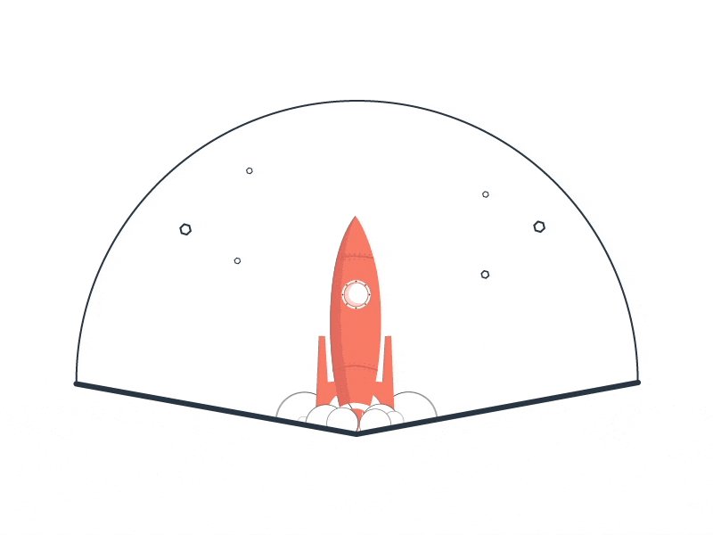 Rocket Animation for Passenger SaaS & App 2d animation ae after effects animated animated gif animated gifs animation illustration intro motion motion graphics pmarts rocket rocket animation rocket launch rocket logo