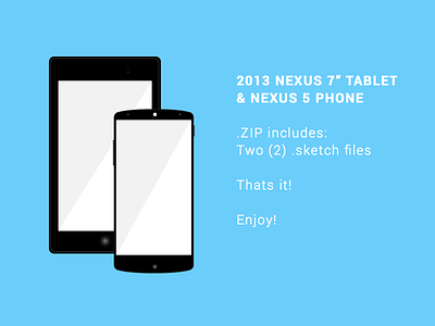 Nexus Devices: .sketch android device google mock ups nexus 5 nexus 7 sketch ui ux