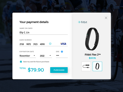 Daily UI #002 Credit Card Checkout