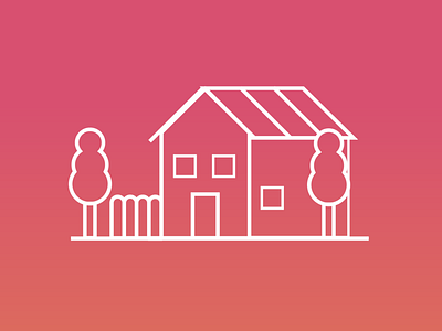 House icon app branding design gradient home house icon illustration illustrator logo nature ui ux vector web website