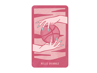 HELLO DRIBBBLE debutshot design illustration tarot ui ux vector