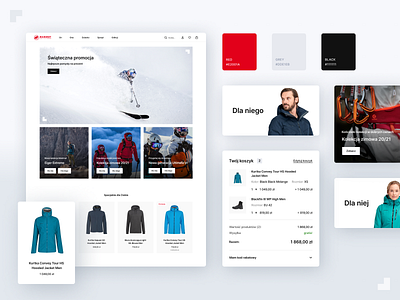 E-commerce redesign for Mammut