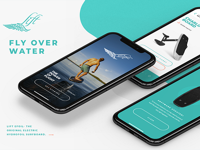 Lift eFoil App Preview debrain design digital lift preview surf ui uidesign