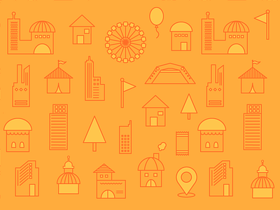 Event icons icons illustration line icons