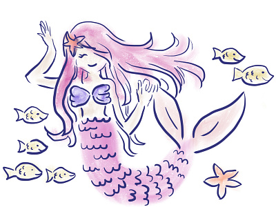 Mermaid Princess in Pink