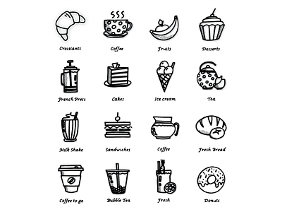 Hand-drawn style vectors