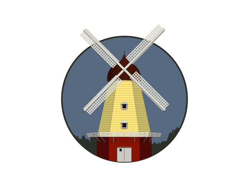 Windmill Animated Icon animation gif icon vector windmill