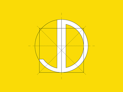 JD Logo architecture branding challenge golden ratio logo proportion vitruvian man
