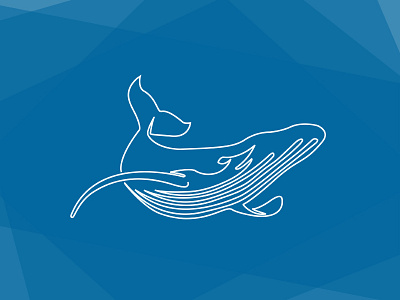 One Line Whale one line vector whale