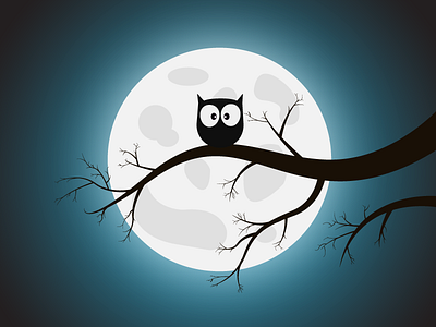 Night Owl animation charachter design flat flat art illustraor illustration simple