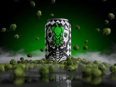 Hop Head art beer beverage branding design graphic illustration logo packaging retail vector