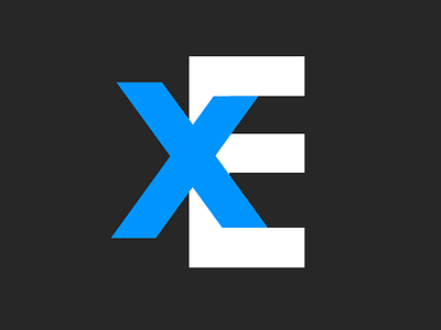 Logo X Empresa blue e logo white x xe