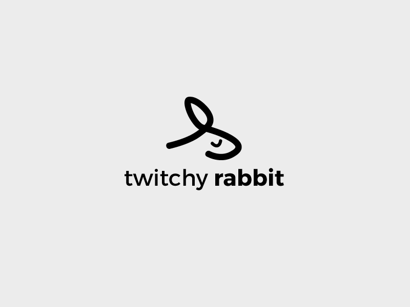 Thirty Logos - Twitchy Rabbit thirty logos twitchy design logo challenge rabbit