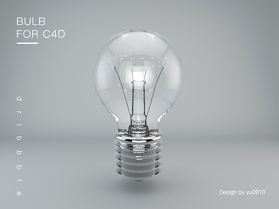 Bulb For C4D bulb c4d dribbble gray