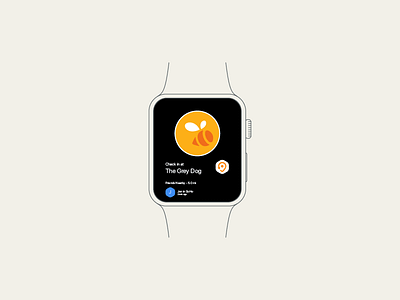 Foursquare Swarm | Short Look Notification | watchOS app apple apple watch check in concept foursquare location intelligence swarm ui ux watchos