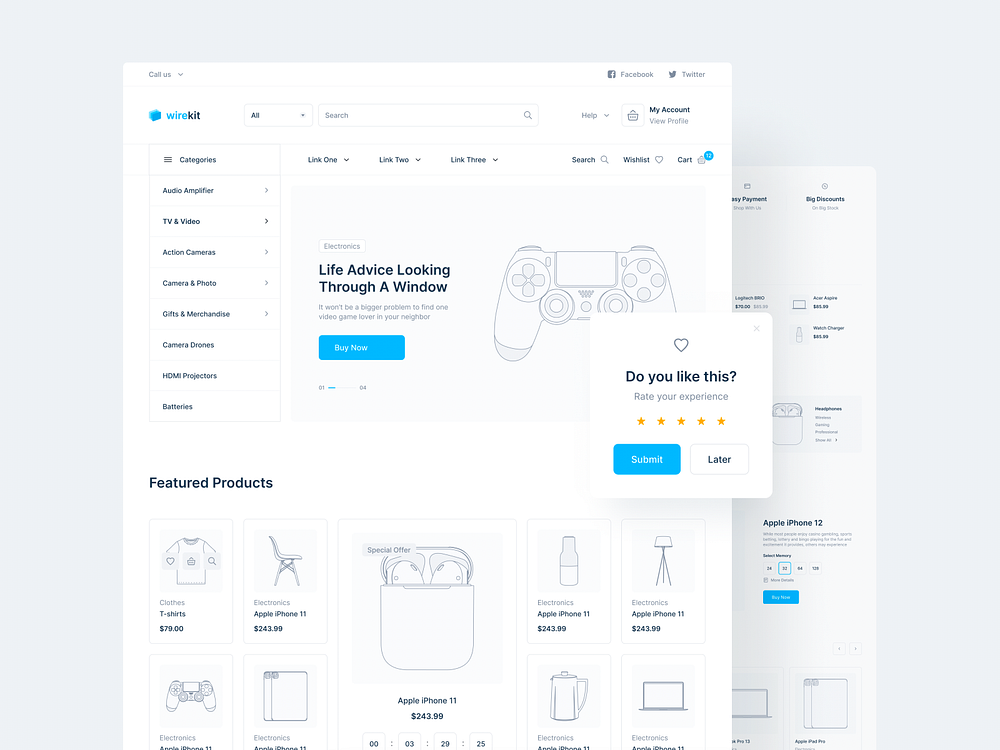 wirekit-e-commerce-by-albert-girfanov-for-ls-graphics-on-dribbble