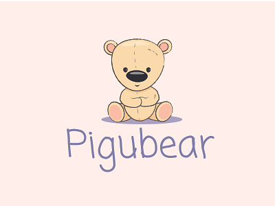 Pigubear 99design bear childhood logo