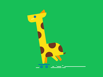 Skateboard Giraffe animal giraffe skateboard