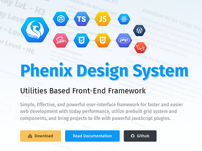 Phenix Design System animation app branding design graphic design illustration logo typography ui ux vector