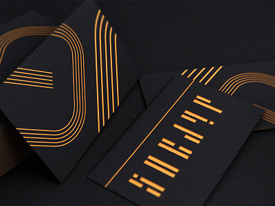 Business Card Concept black and gold blender businesscard gold