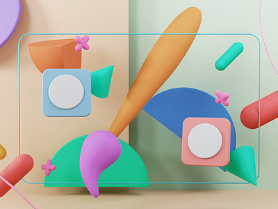 Pastel Brush! 3d art blender design pastel rendered