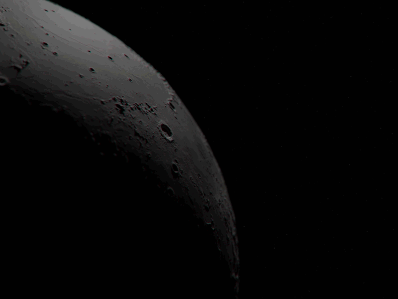 Moon is fake! 3d render animated gif motion graphic