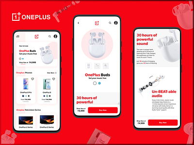 Oneplus App Concept app app design branding concept design earbuds figma figmadesign oneplus oneplus 8 pro online store ui ux