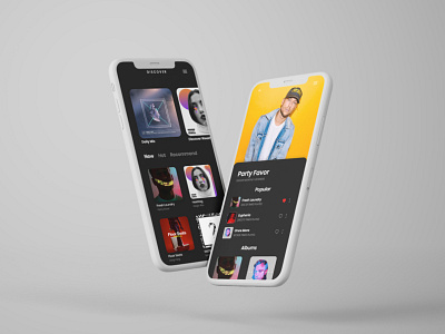 Mobile Music Player app design design ui ux inteface mobile app music app ui web app web app design
