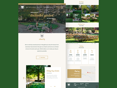 Wedding Venue Landing Page Redesign adobexd design landingpage ui uidesign uiux webdesign website design