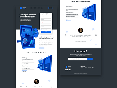 Marketing Agency Landing Page Concept