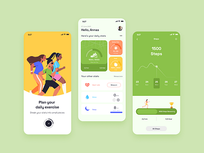 Health Tracking App - User Interface Mobile Design by Annas Setiawan on ...