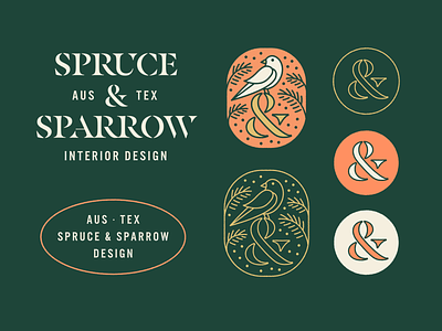 Spruce & Sparrow Explore ampersand bird illustration interior design logo sparrow spruce standard issue