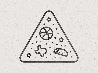 Austin Dribbblers austin basketball dribbble illustration taco texas texture