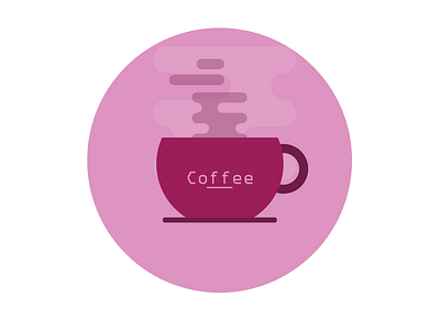 Just Coffee cartoon coffee cream cup design drink icon illustration milk simple vector