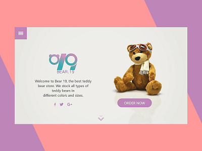 Bear. 19 app branding design ecommerce ecommerce design responsive teddybear ui ux website