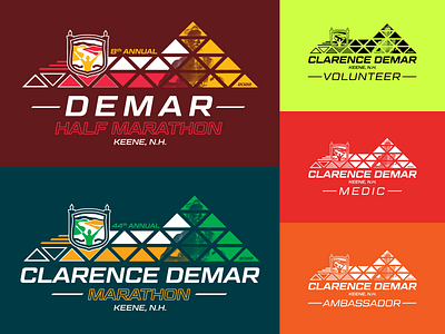 Clarence Demar Marathon 2022 branding design illustration logo print