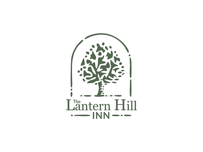 Lantern Hill Inn 8x6 branding design logo mark rustic simple vintage