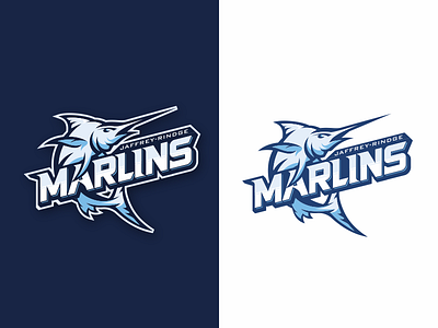 Marlins 8x6 badge logo mark mascot sports tshirt vector