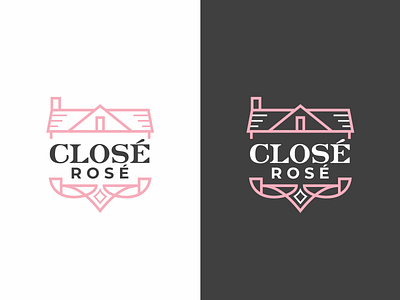 Close Rose abstract branding flat logo mark modern real estate rose simple