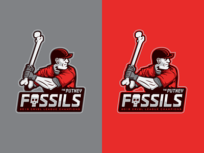 Fossils - Mascot apparel athletic baseball college design illustration illustration design mascot mascot character mascot design mascot logo print skull sports