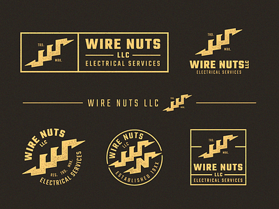 WN Branding Exploration business distressed electric flat handyman lock up logo minimalist modern repair vintage word mark