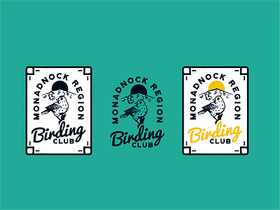 MRBC Concept #2 badge bird brand mark branding label logo logo 2d mountain nature patch vintage